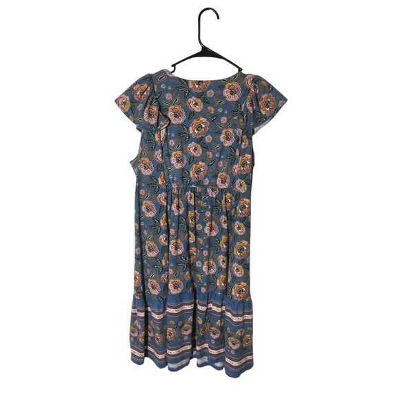 Matilda Jane Dress Women's Size Small Multicolor Floral Flutter Sleeve - Picture 2 of 6